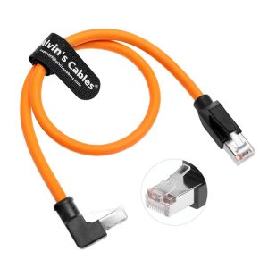 Alvin's Cables Cat6 Shielded RJ45 Cable 65.6ft Up Angle for PLC Robotics
