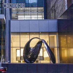 Square Large Art Geometry Arc Stainless Steel Sculpture