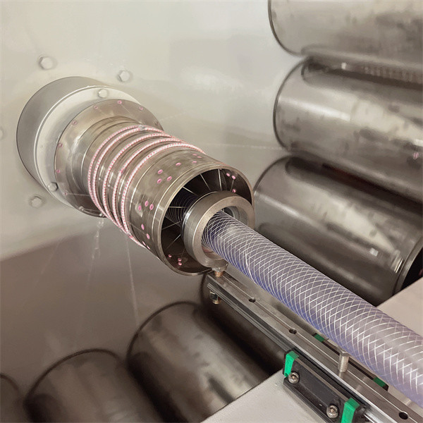 Plastic Single Screw Extruder Reinforced Flexible PVC Duct Production Line