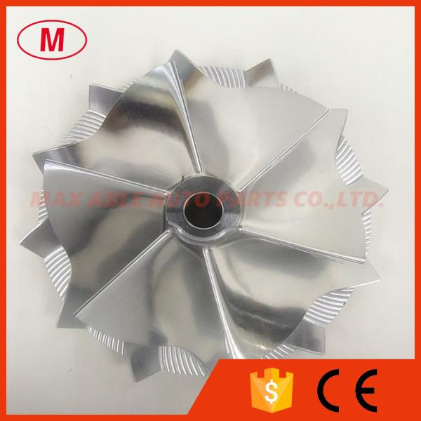 HE351 64.49/89.00mm 6+6 blades High performance Turbocharger milling/aluminum 2618/billet compressor wheel