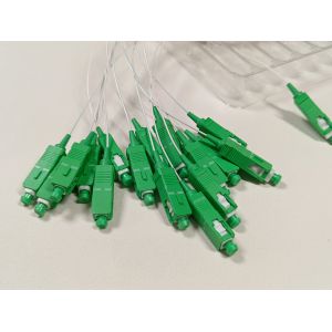 Mini Tube 1x16 Fiber Optical Splitter SCAPC PLC Blister Packing White Color