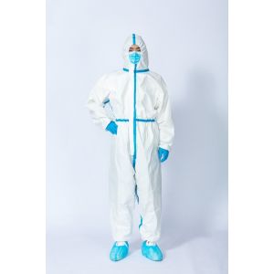 Microporous Breathable Disposable Protective Clothing 50-65gsm