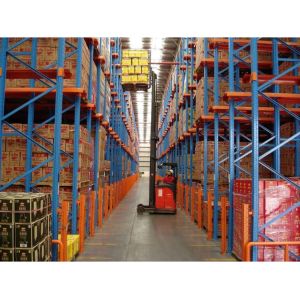 FIFO Type Heavy Duty Drive-In Pallet Rack System For Food Storage