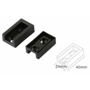 Wardrobe Removable Oval Tube Holder Support