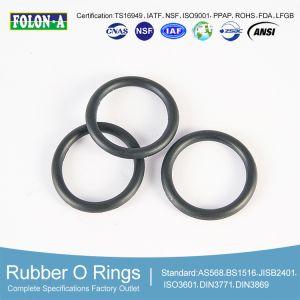 70A Durometer Low Compression Set O-Ring Gaskets Black