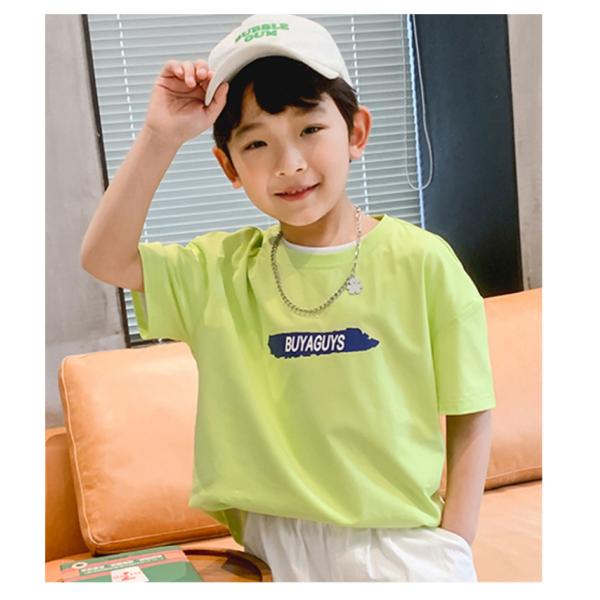 New Children's Summer T-shirt pure cotton sports breathable cool short sleeved top is suitable for boys aged 4-15