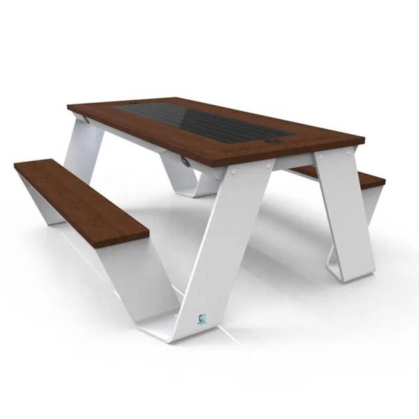 Buy Outdoor Multifunctional Bench Smart Solar Powered Tables And Chairs at wholesale prices