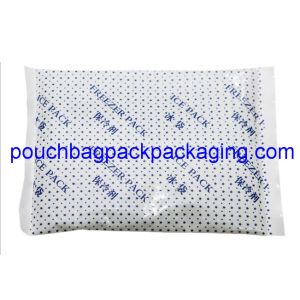 Poly ice pack bag, high quality, custom printing, leak proof, water proof