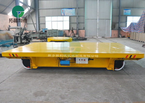 45MT Cable Reel Powered Industrial Motorized Transfer Trolley with Lifting Deck