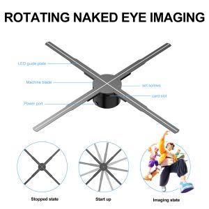 Splice 62cm LED Fan for Brightness 1800 3D Hologram Display Cloud Control
