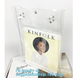 women`s PVC shoulder handbags satchel tote shopping bags, waterproof transparent