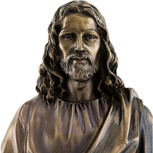 175cm Religious Meditating Bronze Jesus Statue ISO9001 Standard