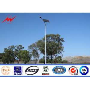 Q235 Q345 Galvanized Steel Street Lighting Pole 4m , 5m , 6m, 8m , 10m , 12m