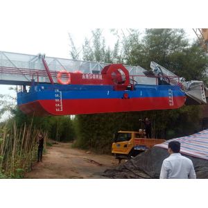 8 Cbm Capacity 60kw Power Lake Weed Cutter Machine For River Watercolor