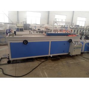 Professional Plastic Profile Extrusion Line / PVC WPC Decking Profile Making