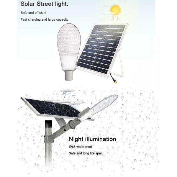 30000h Life IP65 100lm/W Waterproof LED Street Light With Solar Panel