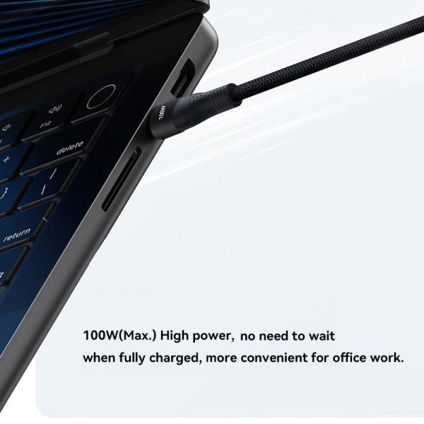 5A 100w USB Type C to Lightning Cable for iPhone 12/11/XS/XR/8/7/6 MFI Certified 6ft Nylon Braided Fast Charge and Sync