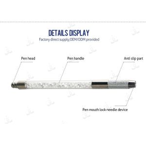 Crystal Permanent Makeup Tools Manual Tattoo Pen For Eyebrow CE Certification