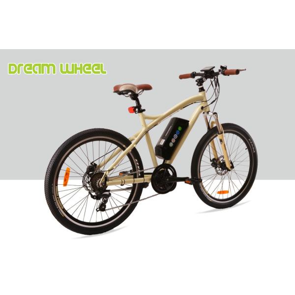32km/H Mens Mid Motor Electric Bike , 36V 350W Mid Motor Electric Mountain Bike