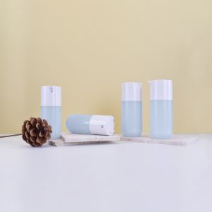 30ml 50ml mono plastic airless cosmetic bottle with dispensing pump as