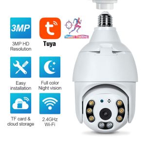 3MP Hd Night Vision Two Way Voice Wifi Camera Dome Wireless Security Bulb Ptz