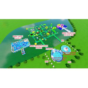 Customizable INFLATABLE WATER PARK for Your Water Park Business