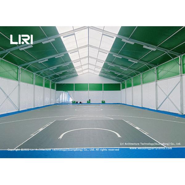 Big Aluminum Event Tent With Green And White PVC For Basketball Sport Field