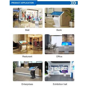 49 Inch Exhibition Hall Interactive Self Service Kiosk Vertical Touch Screen