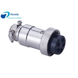 GX16 5 Pin Metal Aviation Plug Connector M16 Chassis Panel Mount Plug and Socket