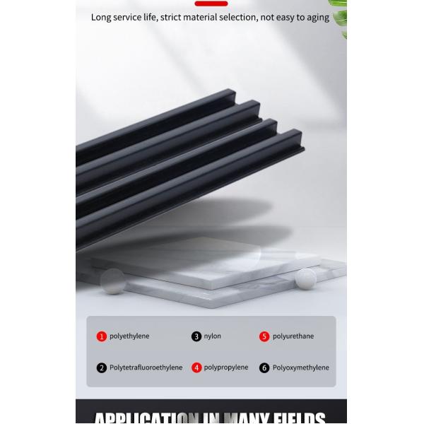 5mm To 1000mm ABS Profile ASA Profile PE Extrusion Plastic Wear Strip Abrasion Resistant