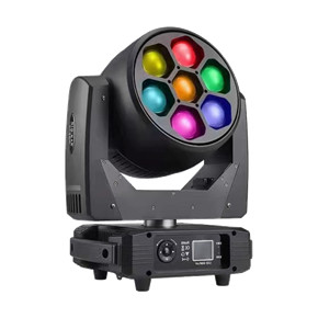 7X40W LED Electronic Stepless Dimming Stage Moving Head Light with RGBW Color