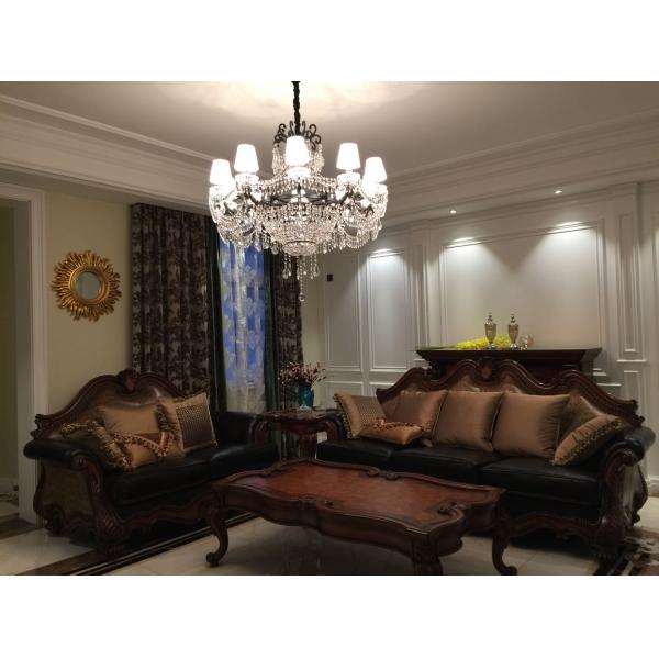 Black iron candle chandelier (WH-WI-03)