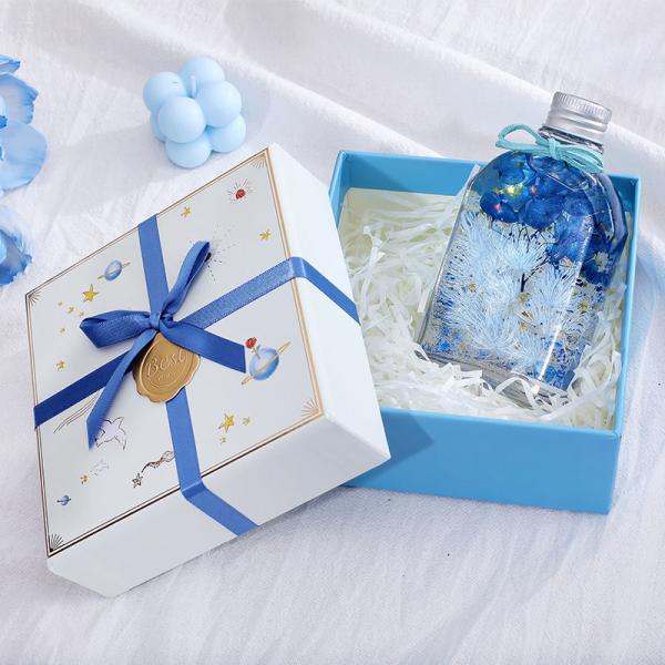 Custom Print Folding Clamshell Cardboard Birthday Gift Packaging Box with UV Coating