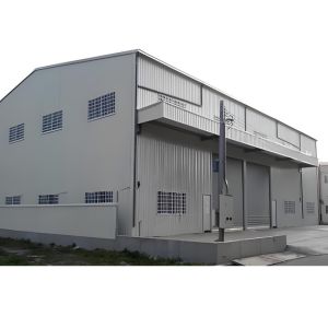 Industrial Steel Structure Warehouse Construction , Prefab Metal Warehouse