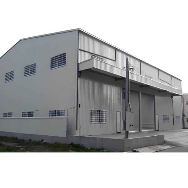Industrial Steel Structure Warehouse Construction , Prefab Metal Warehouse