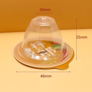 Takeaway Plastic Yogurt Dessert Cup 25ml Disposable 46mm Pet Milk