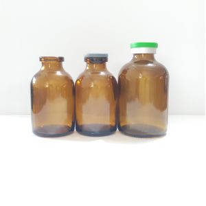 20ml amber moulded injection vial amber glass vial
