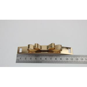 Metal shoe hardware accessories gold butterfly bow shape iron sheets shoelace