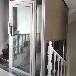 Quality Custom Home Elevator Lift – Sightseeing Cabin with 3m Overhead &amp; 4.7kW Motor for sale