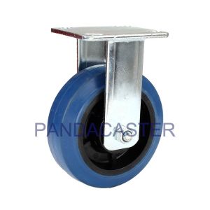 Buy cheap Blue Super Elastic Rubber Wheels , 6 Inch Heavy Duty Rubber Casters from wholesalers