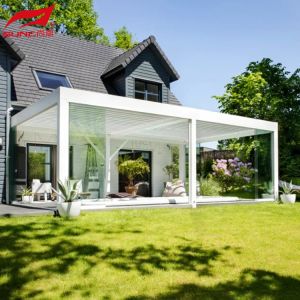 Smart Remote Controlled Aluminum Garden Pergola Waterproof Windproof Gazebo