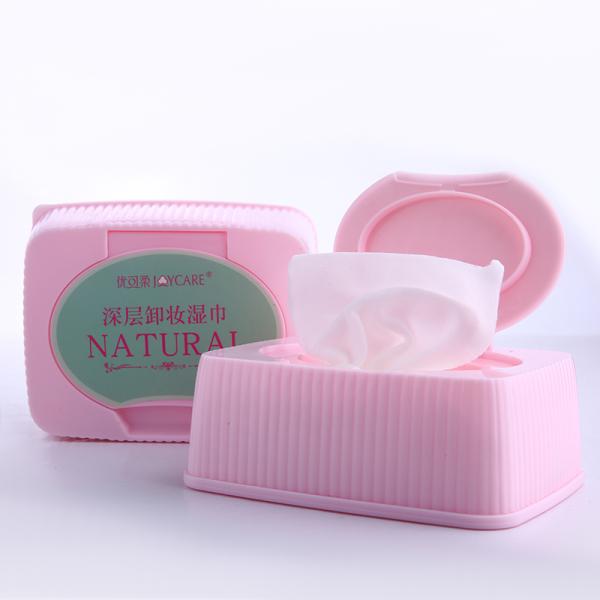 Wholesale 100Pcs Dry and Wet Double Use Makeup Remover Towel Facial Cotton Tissues