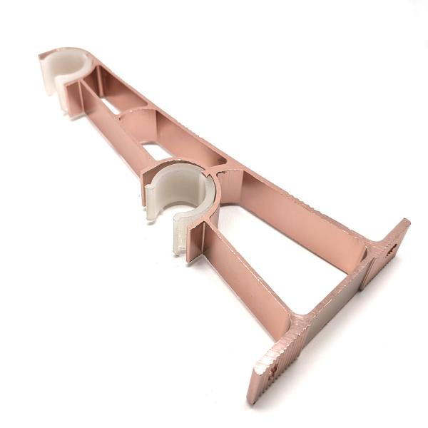 Buy Living Room Anodizing Aluminum Double Drapery Rod Brackets at wholesale prices