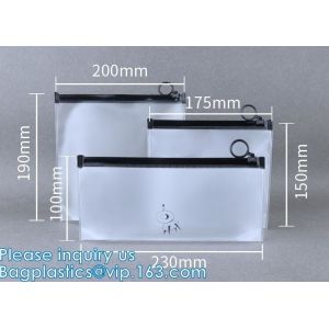 Biodegradable Custom Frosted Slider Zipper Pouch, Bikini Swimwear, Clothes, Eco