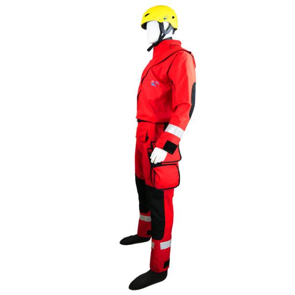 Buy Antiwear Swift Water Rescue Dry Suit Velcro Design Three Layers at wholesale prices