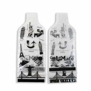 Triple Seal Protection Bubble Wrap Wine Bags Environmentally Friendly For Travel