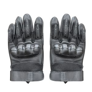 Customizable Hard-Knuckle Anti-Slip Microfiber Leather Gloves with ISO9001 Validation