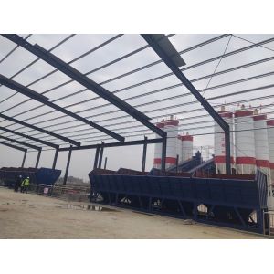 90m3/H HZS90 Concrete Batching Plant Dry Automatic Control System