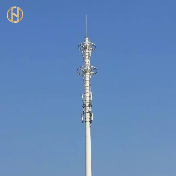 Buy 30M 35M Telecommunication Post  Palm Tree Monopole Transmission Tower at wholesale prices