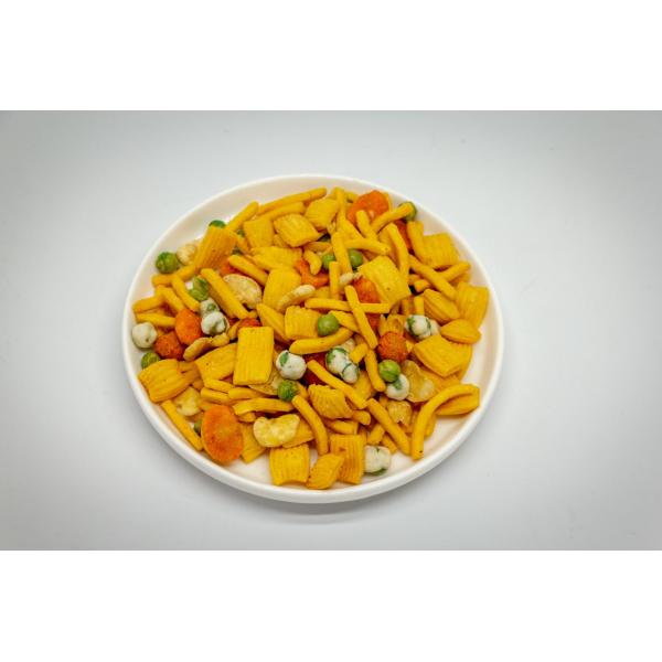 Wholesale Yellow Cracker Mixed Peanuts Peas Broad Beans Snacks Oriental Mix Nut